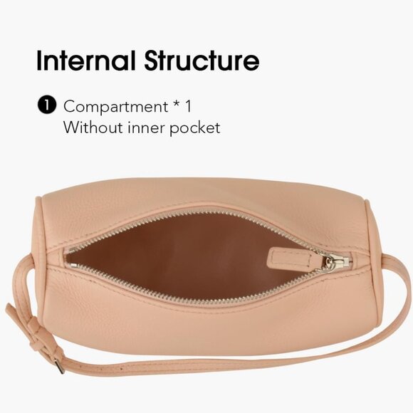 ⚡Women Pink Premium Full Grained Leather Crossbody Adjustable Strap Bag - Picture 6 of 7